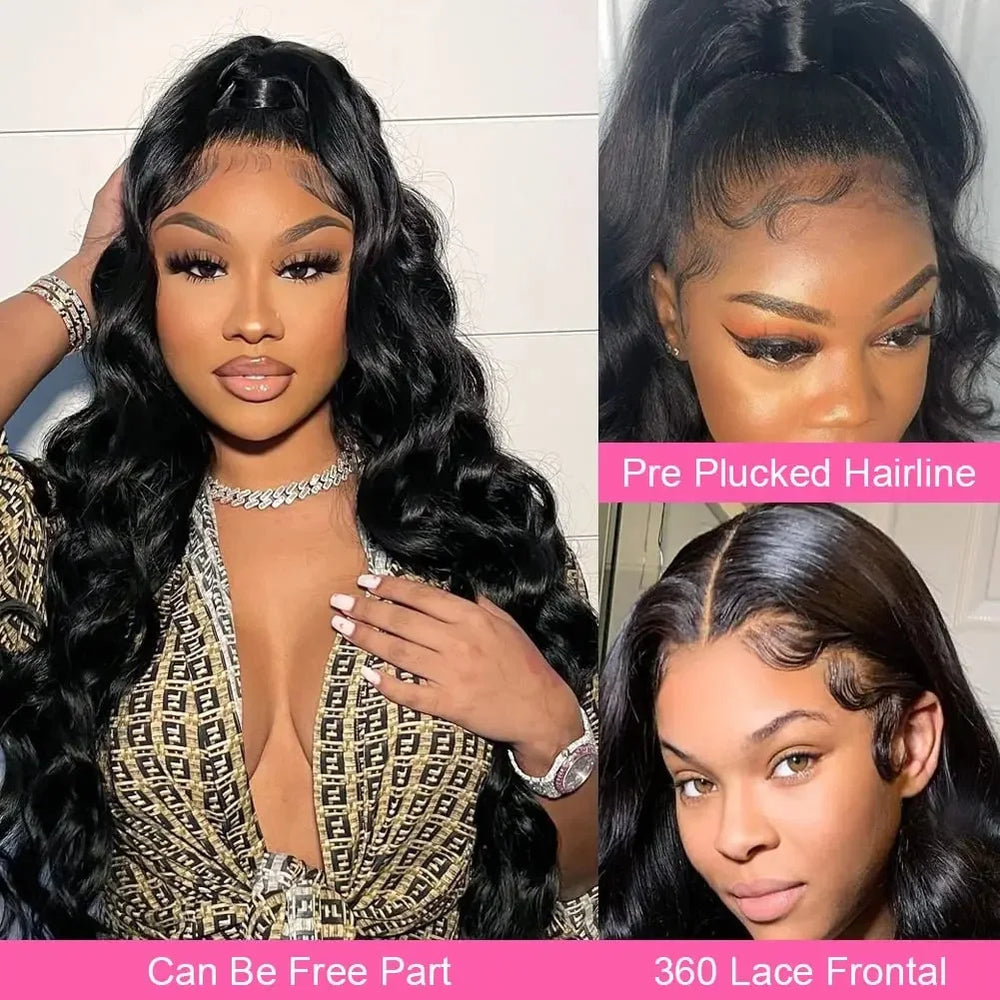 Heyju wig 13x6 HD Lace Frontal Wig 13x4 Lace Front Human Hair Wigs For Black Women  Body Wave Lace Front Wig Brazilian Hair Wig
